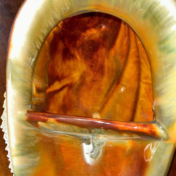 MCM ceramic Cornucopia Horn of Plenty divided 18” centerpiece - Picture 10 of 10